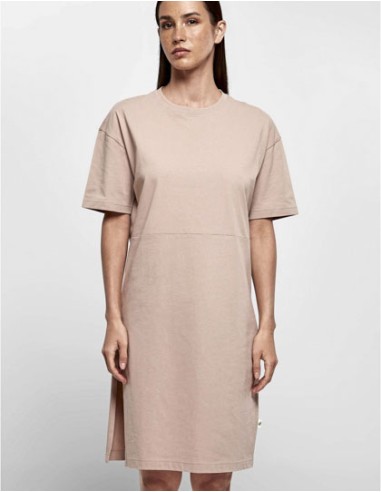 BUI-BY181-Ladies Organic Oversized Slit Tee Dress